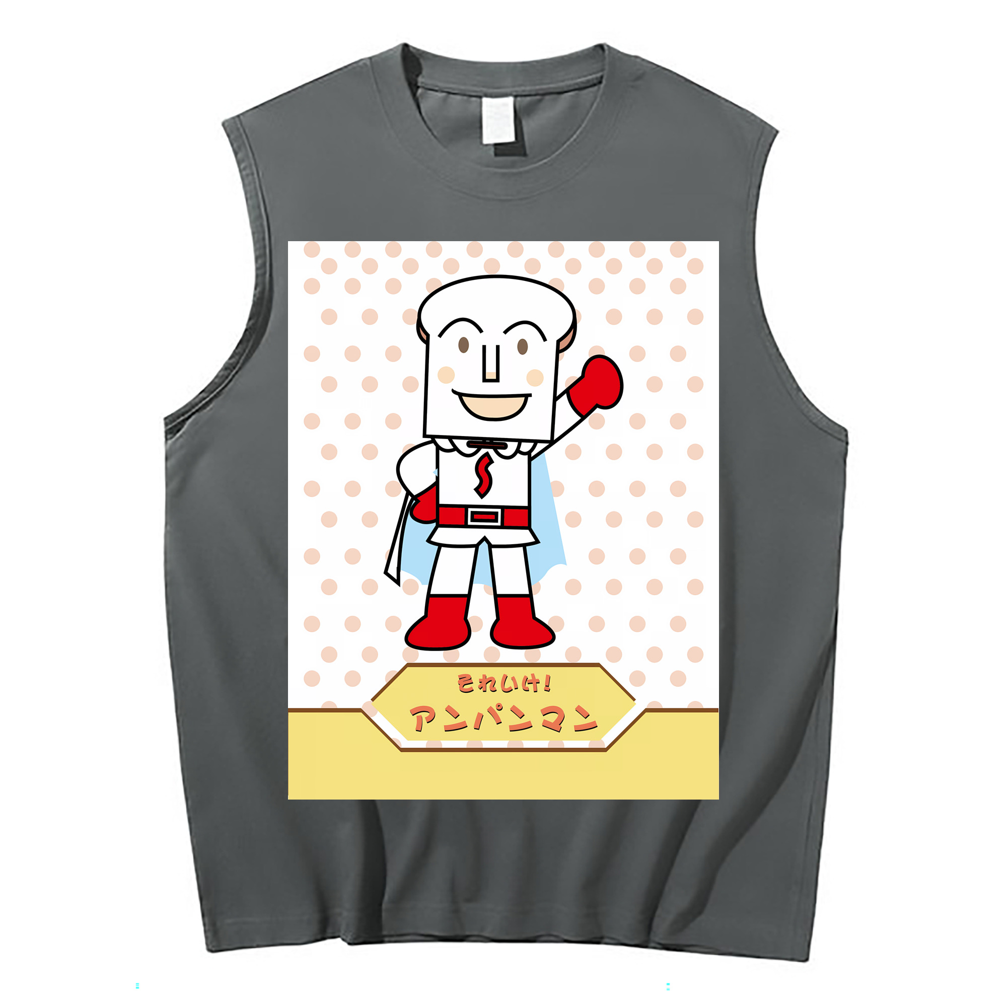 （画像用） アンパンマン Anpanman コットン100％タンクトップ（フロントプリント）